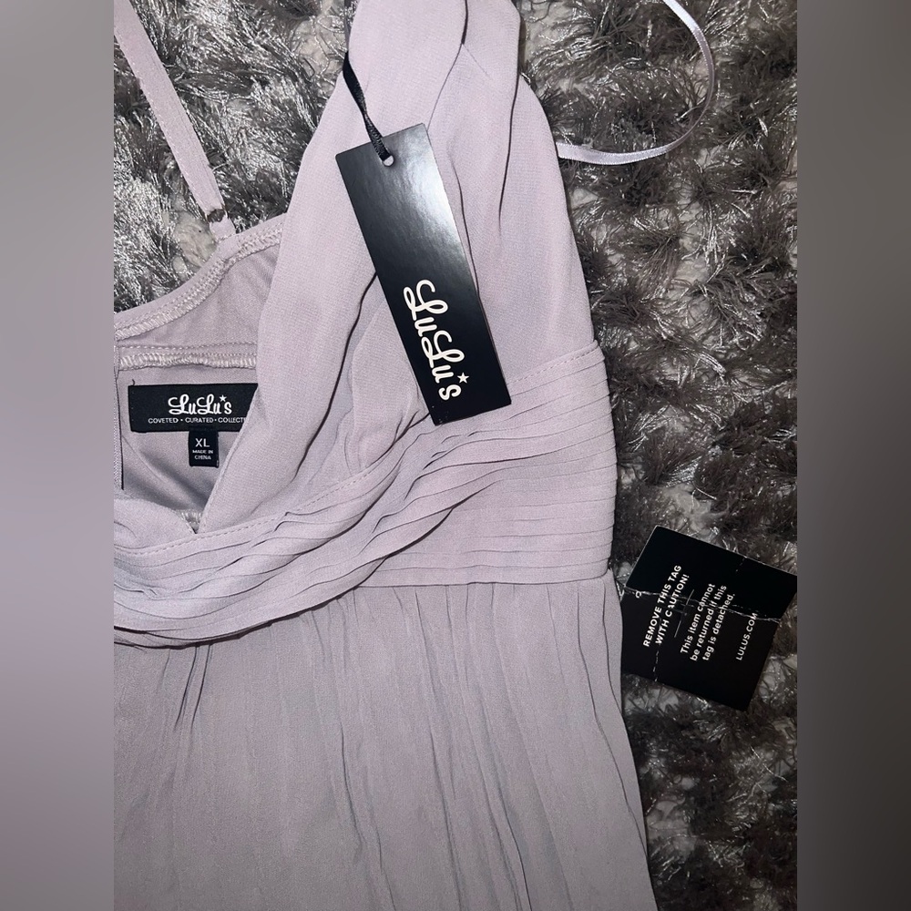 Lulu's Soft Gray Maxi Dress - Picture 5 of 9